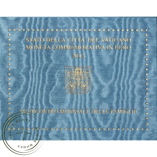 Ватикан 2 евро 2012 VII Всемирная встреча семей (буклет) — 36517715