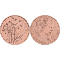 Монета Австрия 10 евро 2023 Язык цветов - Ромашка