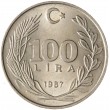 Турция 100 лир 1987