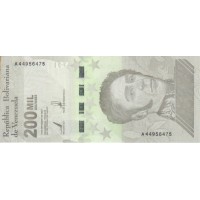 Банкнота Венесуэла 200000 боливаров 2020