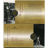 Австралия 5 долларов 1997 сэр Дональд Брэдмен