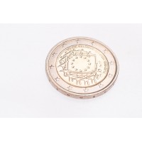 Монета Бельгия 2 евро 2015 30 лет Флагу Европы