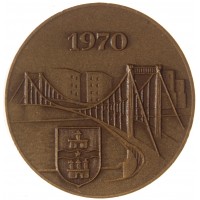 Настольная медаль 25 лет освобождения Будапешта 1945 - 1970