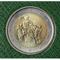 Монета Ватикан 2 евро 2018 Культурное наследие