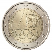 Монета Португалия 2 евро 2021 Олимпийские игры в Токио