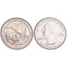 США 25 центов 2010 Йеллоустонский национальный парк