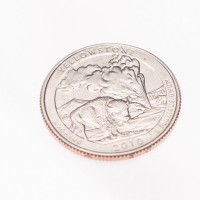 США 25 центов 2010 Йеллоустонский национальный парк