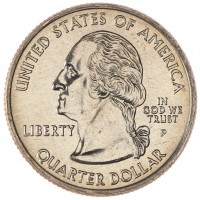 Монета США 25 центов 2005 Канзас