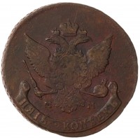 Монета 5 копеек 1788 ММ