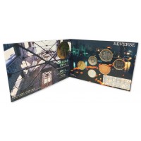 Япония годовой набор монет 1997 Купол Гэмбаку