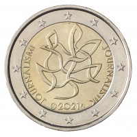 Монета Финляндия 2 евро 2021 Журналистика