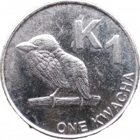 Монета Замбия 1 квача 2012