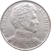 Монета Чили 1 песо 1976