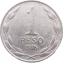 Монета Чили 1 песо 1976