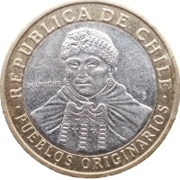 Монета Чили 100 песо 2021