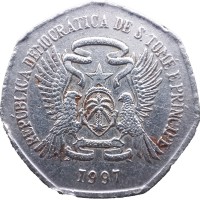 Монета Сан-Томе и Принсипи 2000 добр 1997