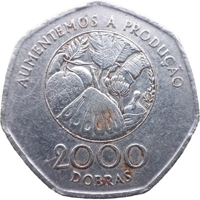 Монета Сан-Томе и Принсипи 2000 добр 1997