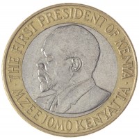 Монета Кения 10 шиллингов 2005