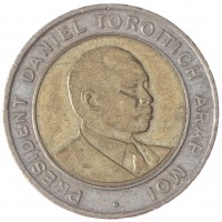 Монета Кения 5 шиллингов 1997