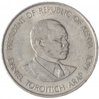 Кения 50 центов 1989