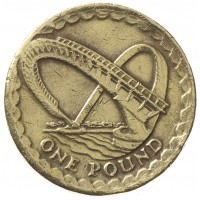 Монета Великобритания 1 фунт 2007