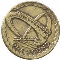 Монета Великобритания 1 фунт 2007