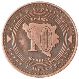 Монета Босния и Герцеговина 10 фенингов 2011
