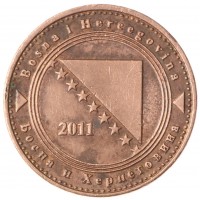 Монета Босния и Герцеговина 10 фенингов 2011