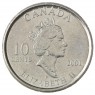 Канада 10 центов 2001 Международный год добровольцев