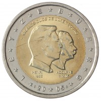 Монета Люксембург 2 евро 2005 Династия Нассау