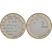 Монета Словения 3 евро 2023 Борис Пахор