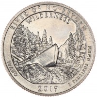 США 25 центов 2019 Национальный парк Река Фрэнк-Крик