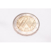 Монета Франция 2 евро 2014 Всемирный день борьбы со СПИДом
