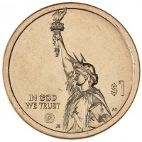 Монета США 1 доллар 2021 Игровая приставка Нью-Гэмпшир