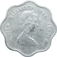 Монета Восточные карибы 5 центов 1998