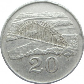 Монета Зимбабве 20 центов 1991