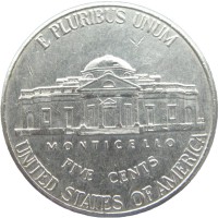 Монета США 5 центов 2015 P