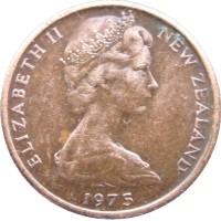 Монета Новая Зеландия 1 цент 1975