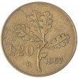 Италия 20 лир 1957