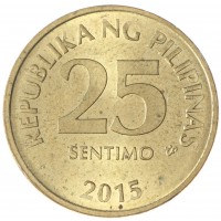 Филиппины 25 сентимо 2015