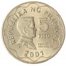 Филиппины 5 песо 2001