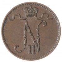 Монета Финляндия 1 пенни 1911