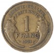 Франция 1 франк 1931
