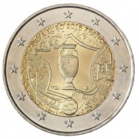 Монета Франция 2 евро 2016 Чемпионат Европы по футболу