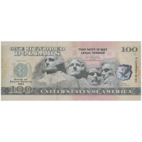 Банкнота США 100 долларов штат Южная Дакота — сувенирная банкнота