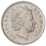 Бермудские острова 10 центов 2001