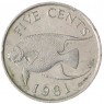 Бермудские острова 5 центов 1981