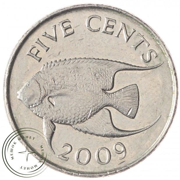 Бермудские острова 5 центов 2009