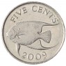 Бермудские острова 5 центов 2009