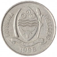 Монета Ботсвана 10 тебе 1998